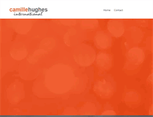 Tablet Screenshot of camillehughes.com